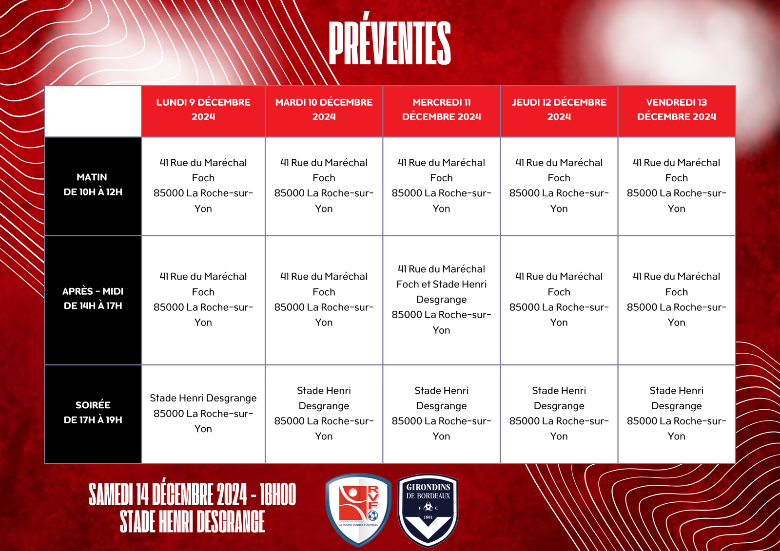 Ouverture de la billetterie pour le match contre les Girondins de Bordeaux