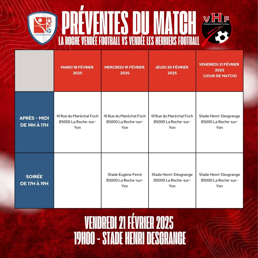 Ouverture de la billetterie pour le match contre les Herbiers