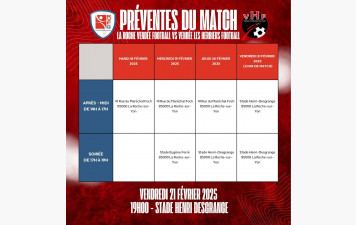 Ouverture de la billetterie pour le match contre les Herbiers