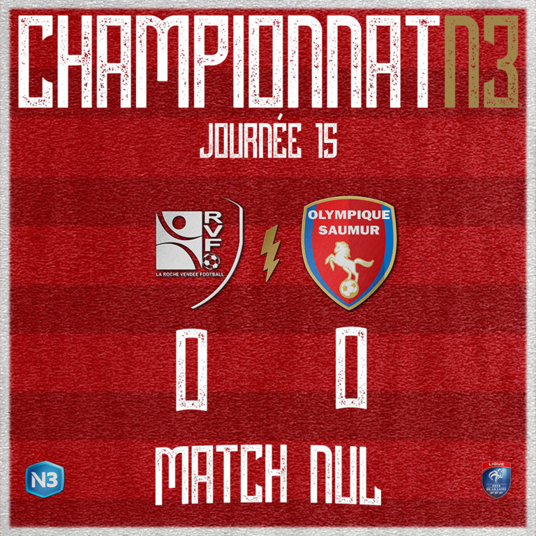 J15 : La Roche VF 0-0 Olympique Saumur