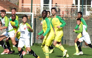 U14 ÉLITE : DÉFAITE SÉVÈRE CONTRE LE FC NANTES