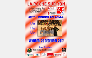 TOUNOI EN SALLE DU 29 DECEMBRE 2017