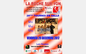 TOURNOI EN SALLE DU 29 DECEMBRE