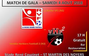 LA ROCHE VF / VHF2 POUR UN MATCH DE GALA À ST MARTIN DES NOYERS