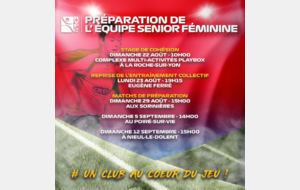 Matchs de préparation de l'équipe senior féminine