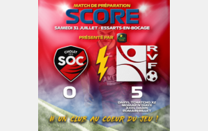 Match de préparation 2 : SO Cholet 0-5 La Roche VF