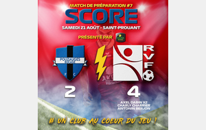 Match de préparation 7 : Pouzauges Bocage FC 2-4 La Roche VF