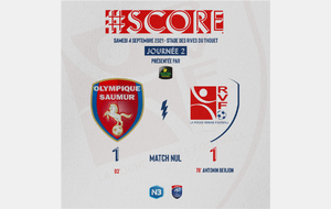 Journée 2 : Oly. Saumur FC 1 - 1 La Roche VF