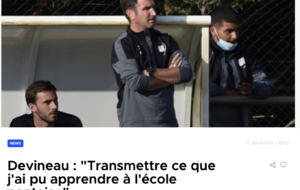 Charles DEVINEAU, mis en avant par ActuFoot 85 ! 