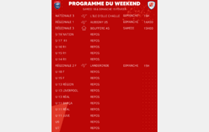 Programme du Weekend