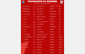 Programme du Weekend