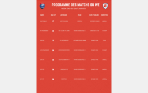 PROGRAMME DU WEEK-END