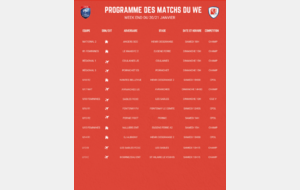 PROGRAMME DU WEEK END !