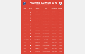 PROGRAMME DU WEEK END