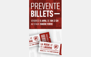 PRÉVENTE BILLETTERIE VS LIBOURNE