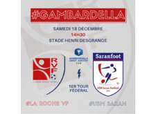 Coupe Gambardella pour nos U18 ce samedi ! 