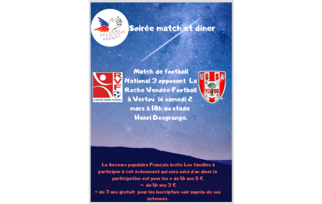 LA ROCHE VF INVITE DES FAMILLES PAR L'INTERMÉDIAIRE DU SECOURS POPULAIRE