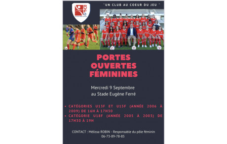 LA ROCHE VF RECRUTE ENCORE POUR SON PÔLE FÉMININ