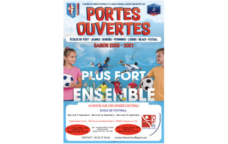 L’ÉCOLE DE FOOTBALL OUVRE SES PORTES