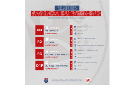 Agenda du week-end !