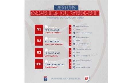 Agenda du week-end !