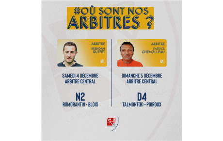 Où sont nos arbitres ?