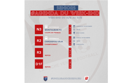 AGENDA DU WEEK-END !