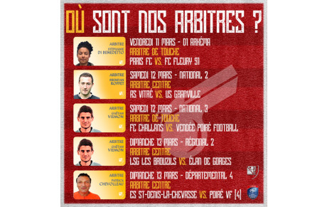 Où sont nos arbitres ?
