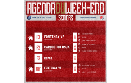 AGENDA DU WEEK-END !