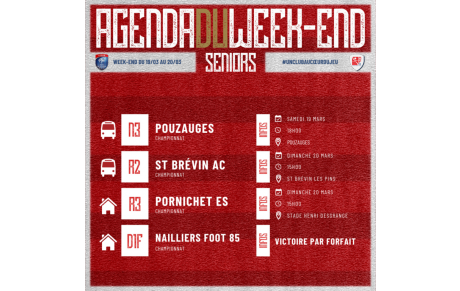 AGENDA DU WEEK-END !