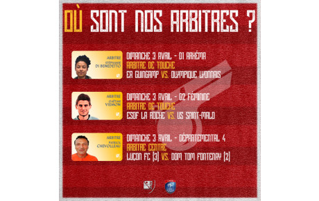 Où sont nos arbitres ?