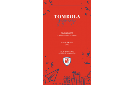 GAGNANTS TOMBOLA