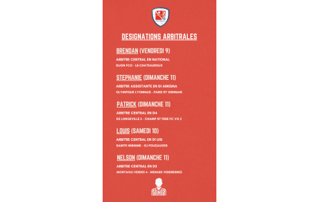 DESIGNATIONS ARBITRALES