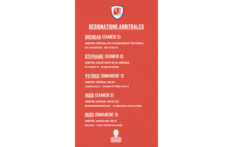 DESIGNATIONS ARBITRALES !
