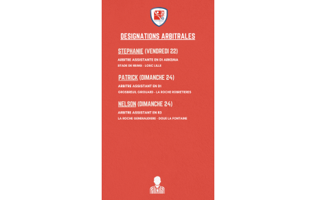 DÉSIGNATIONS ARBITRALES