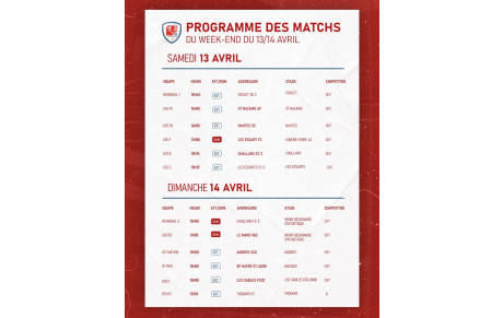 PROGRAMME DU WEEK END
