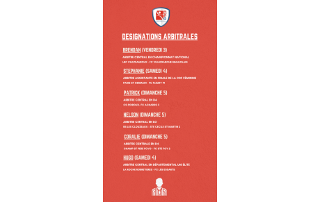 DESIGNATIONS ARBITRALES